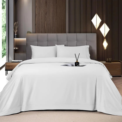 Bamboo Sheets Set 6 Pc,Cooling Breathable & Hotel Luxury Super Silky Soft, 16'' Deep Pocket.
