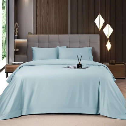 Bamboo Sheets Set 6 Pc,Cooling Breathable & Hotel Luxury Super Silky Soft, 16'' Deep Pocket.