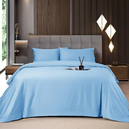 Bamboo Sheets Set 6 Pc,Cooling Breathable & Hotel Luxury Super Silky Soft, 16'' Deep Pocket.